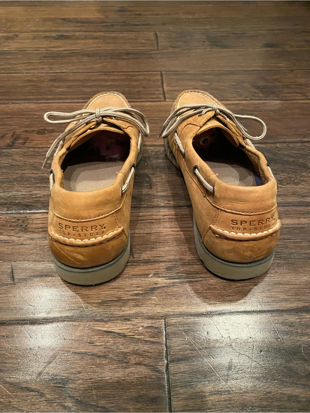 Sperry Wheat/Tan Leather 2-Eye Boat Shoes